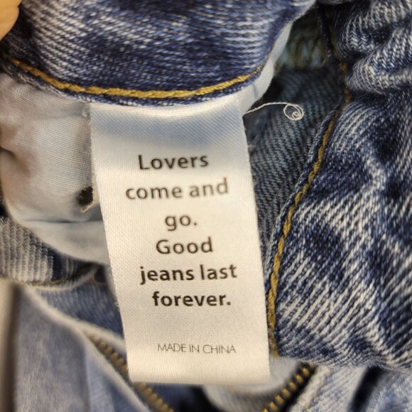 Pacsun 90s Boyfriend High-Waisted Patchwork Jeans 22x30 - Picture 8 of 10